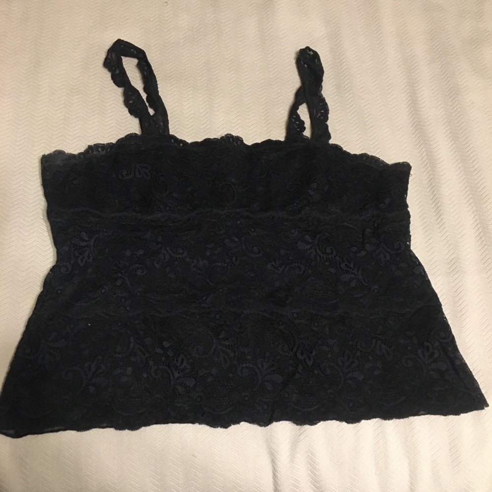 BANANA REPUBLIC Lace Black Tank Size Large